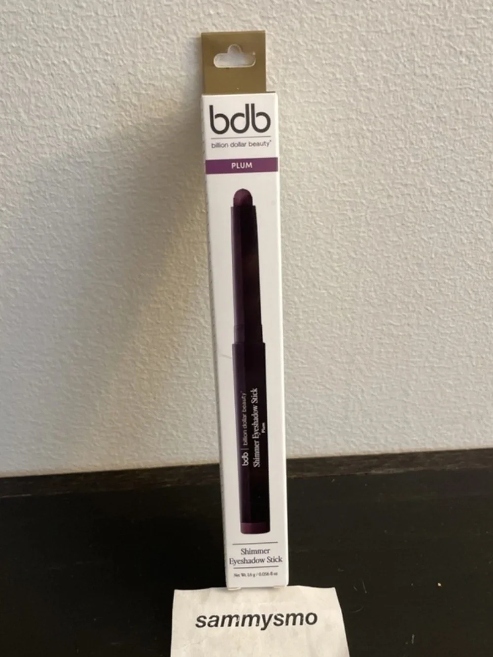 Bdb billion dollar beauty Shimmer Eyeshadow Stick, Plum Color 0.056 oz.